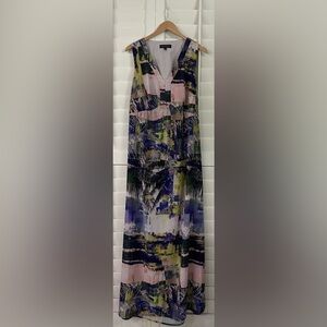 Eloquii Sleeveless Open Back Maxi Dress